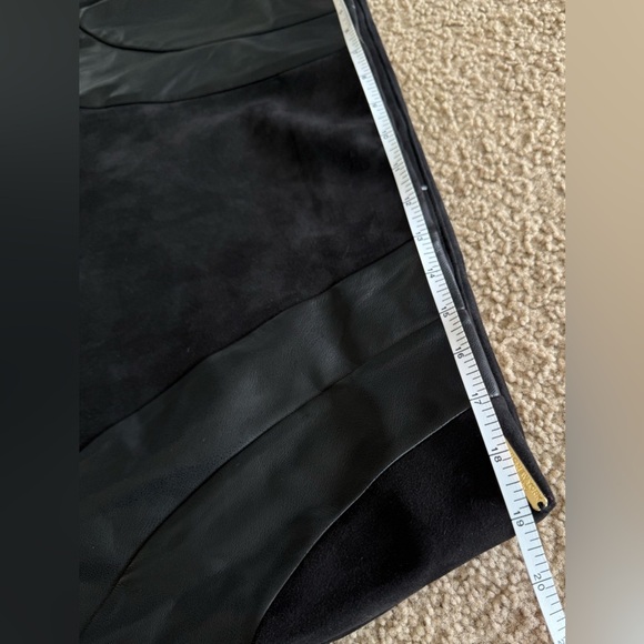 Marc New York Black Midi Skirt with Leather Details - Picture 9 of 11